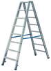 ALU PROFI-STUFEN-DOPPELLEITER 2X6 STUFEN
