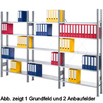 Büro- und Archivregal mit 5 Fachböden