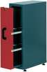 EINBAUSCHRANK MIT AUSZUG ROT EINBAUSCHRANK MIT AUSZUG ROT
