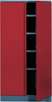 HOCHSCHRANK 2 TLG. ROT