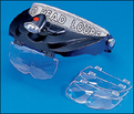 Kopfband-Lupenbrille mit LED-Strahler Kopfband-Lupenbrille mit LED-Strahler
