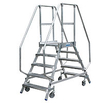 Podestleiter aus Aluminium, beidseitig
