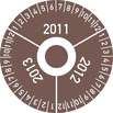 PRÜFPLAKETTE 3A 11/12/13 40MM Ø BN 100