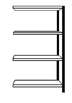 STECK-ANBAUREGAL,WEIß, 800X300X1500, 4B STECK-ANBAUREGAL,WEIß, 800X300X1500, 4B