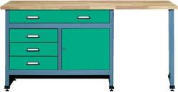 WERKBANK 170CM, 1 TÜR, 4 SCHUBLADEN GR